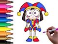Joc Timp de colorat Pomni  on-line