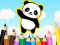 Joc Carte de colorat: Cute Panda  on-line