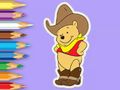 Joc Carte de colorat: Cowboy Winnie  on-line