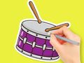 Joc Carte de colorat: Star Drum  on-line