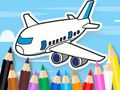 Joc Carte de colorat: avion zburător  on-line