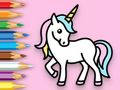 Joc Carte de colorat: Unicorn fericit  on-line