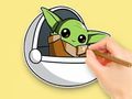 Joc Carte de colorat: Maestrul Yoda  on-line