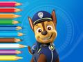 Joc Carte de colorat: Paw Patrol Chase  on-line