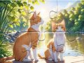 Joc Jigsaw Puzzle: Pisici în perechi  on-line