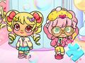 Joc Puzzle jigsaw: avatar world candy girl on-line