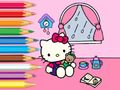 Joc Carte de colorat: Hello Kitty Rainy Day  on-line