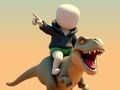 Joc Stickman. Arena dinozaurilor  on-line
