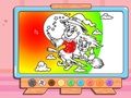 Joc Carte de colorat: Mica vrăjitoare de Halloween  on-line