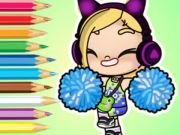 Joc Carte de colorat: Avatar World Cheerleader  on-line