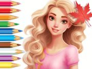 Joc Carte de colorat: Barbie Autumn Tale  on-line