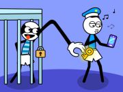 Joc Puzzle Stickman Troll Thief  on-line
