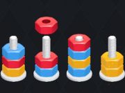 Joc Puzzle cu nuci: sortare de culori  on-line