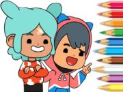 Joc Cartea de colorat: TOCA BOCA Friends  on-line