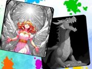Joc Pixeli de culoare colorat după numere  on-line