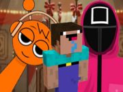 Joc Nextbots pe jocul de calmar Minecraft sprunki  on-line