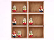 Joc Sortează după rafturile Matryoshka!  on-line