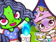 Joc Puzzle -ul jigsaw: Elphaba și Glinda  on-line