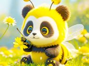Joc Puzzle -ul jigsaw: Panda Bee  on-line