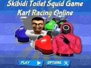 Joc Skibidi toaletă calmar joc kart curse online  on-line