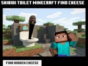 Joc Toaletă skibidi Minecraft Găsiți brânză  on-line