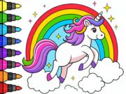 Joc Carte de colorat: unicorn magic  on-line
