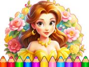 Joc Carte de colorat: rochie cu flori  on-line
