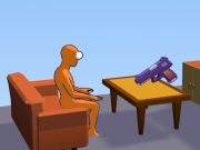 Joc Ragdoll Gun Shootter: Cannon Spinner Playground  on-line