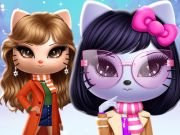 Joc Kitty Squad Winter se îmbracă  on-line