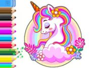 Joc Carte de colorat: Grădină Unicorn  on-line