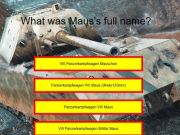 Joc Quiz de tanc: Maus  on-line