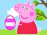 Joc Puzzle -ul jigsaw: ouă de Paște Peppa  on-line