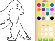 Joc Cartea de colorat Gorilla pentru copii on-line