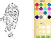 Joc Carte de colorat cu animale sălbatice on-line