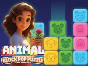 Joc Puzzle pop block pentru animale on-line