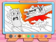 Joc Carte de colorat: Bombardino Crocodilo on-line