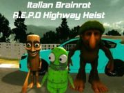 Joc Brainrot italian R. E. P. O Highway Heist on-line