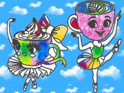 Joc Carte de colorat pentru copii: Ballerina Cappuccina on-line