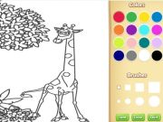 Joc Carte de colorat pentru animale din junglă pentru copii on-line