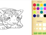 Joc Carte de colorat pentru bebeluși Tiger on-line