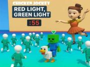Joc Jockey de pui: lumină roșie verde deschis on-line