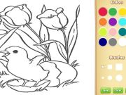 Joc Carte de colorat pentru flori pentru copii on-line