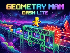 Joc Geometry Man Dash Lite on-line