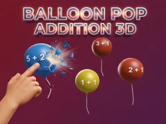 Joc Balloon Pop Addition 3D on-line