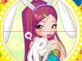 Joc Winx bunny style: Round Puzzle on-line