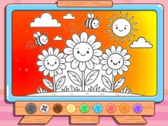 Joc Coloring Book: Happy Flower on-line