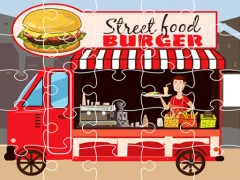 Joc Burger Trucks Jigsaw on-line