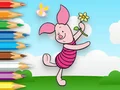 Joc Coloring Book: Piglet Holds Toy Windmill on-line