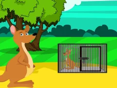 Joc Red Kangaroo Baby Rescue from Cage on-line
