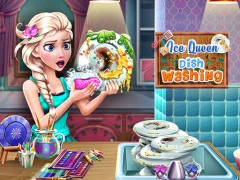 Joc Ice Queen Dish Washing on-line